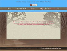 Tablet Screenshot of heritagerailtrail.org